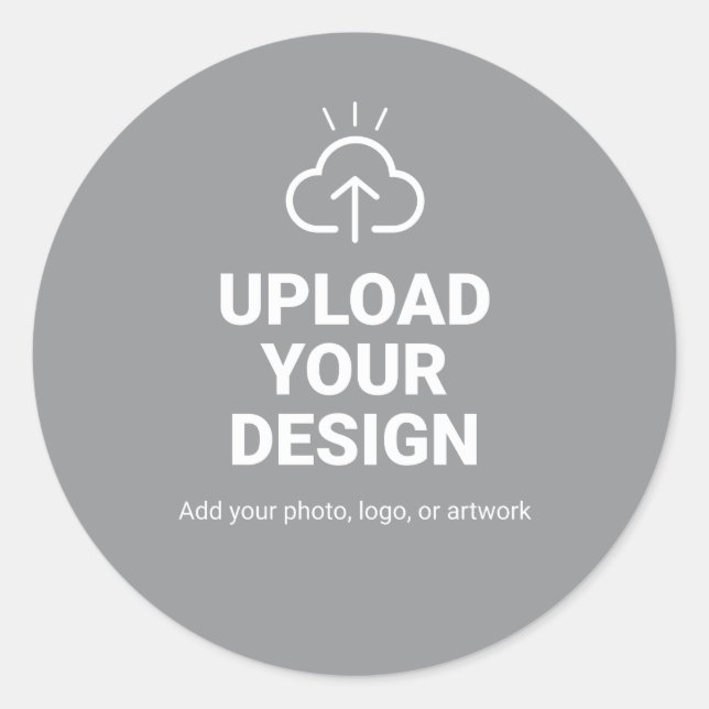 Personalisierter Upload Deines Designs Runder Aufkleber (Vorderseite)