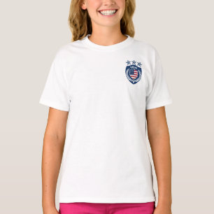 Personalisierter USA-Sport-Jersey-Mädchen-Wecker- T-Shirt