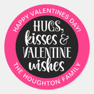 Personalisierter Valentinaufkleber Runder Aufkleber