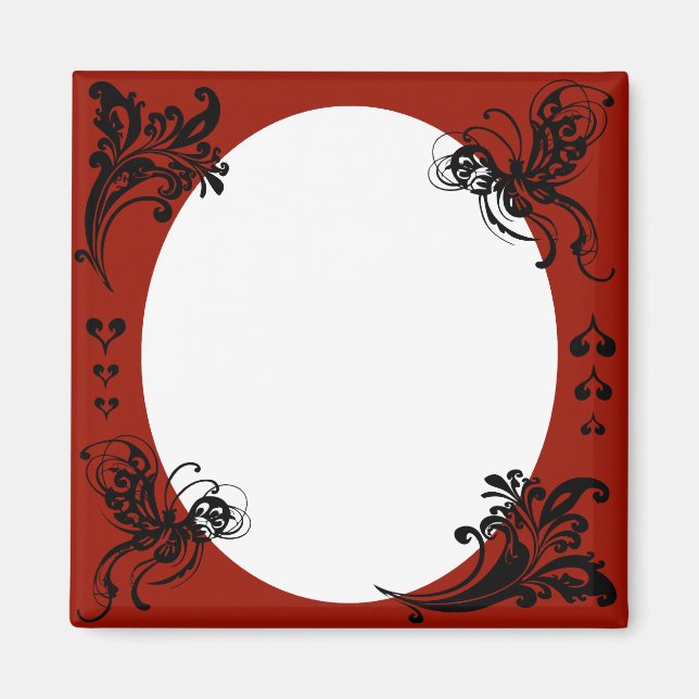 Personalisierter Valentinrahmen Magnet (Vorne)