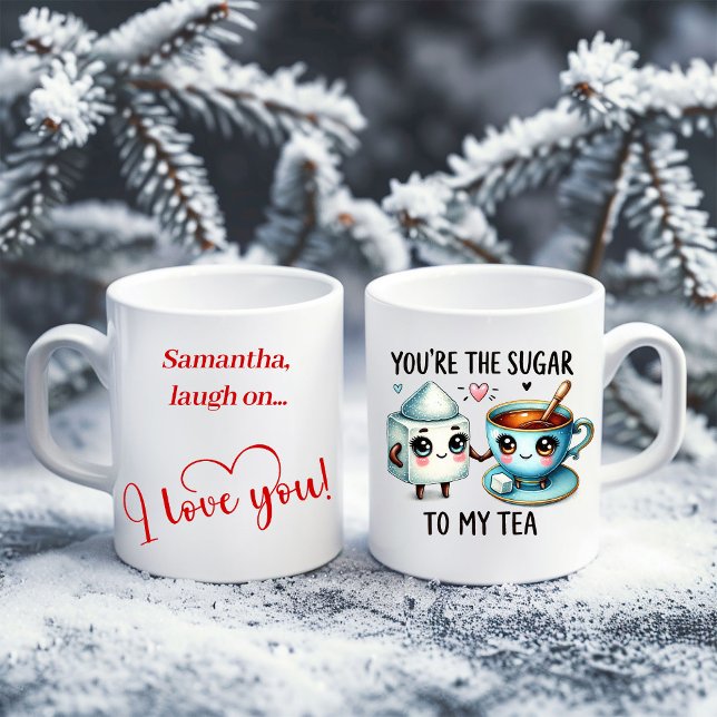 Personalisierter Valentinstag-Becher Lustige Leben Kaffeetasse (Personalized Valentine Mug Funny Food Gift Idea)