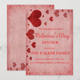 Personalisierter Valentinstag Einladungskarte