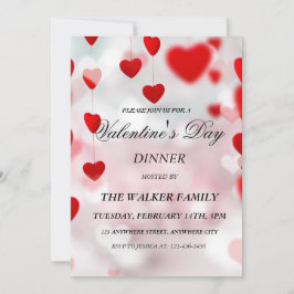 Personalisierter Valentinstag Einladungskarte