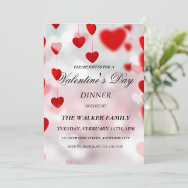 Personalisierter Valentinstag Einladungskarte