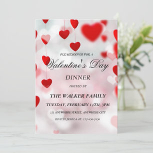 Personalisierter Valentinstag Einladungskarte
