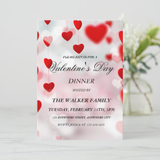 Personalisierter Valentinstag Einladungskarte