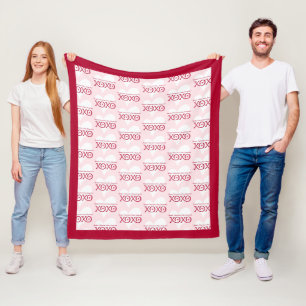 Personalisierter Valentinstag Fleecedecke