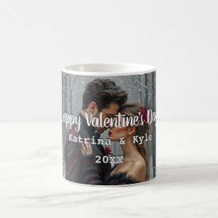 Personalisierter Valentinstag-Foto- & Namens- Kaffeetasse