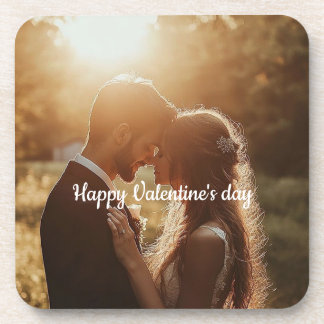 Personalisierter Valentinstag harter Untersetzer a