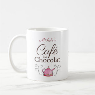 Personalisierter Valentinstag Pariser Café Kaffeetasse