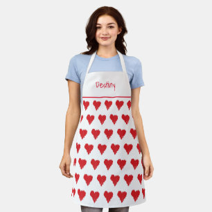 Personalisierter Valentinstag Schürze