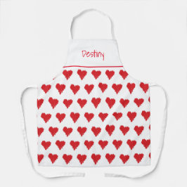 Personalisierter Valentinstag Schürze