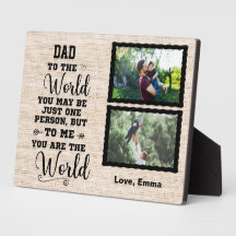 Personalisierter Vater 2 Picture Vater Sie sind di