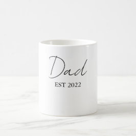 Personalisierter Vater EST. 20XX Kaffeemaschine - Kaffeetasse