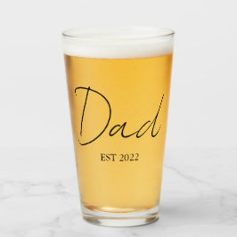 Personalisierter "Vater EST. [Jahr]" Glascup Glas