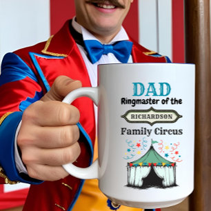 Personalisierter Vater Kaffee Tasse Circus Ringmas