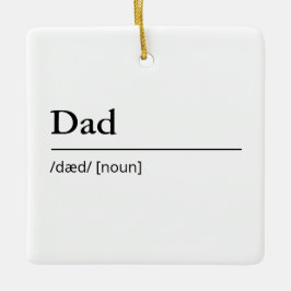 Personalisierter Vater Keramikornament