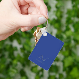 Personalisierter "Vater" mit Silbertext - Geschenk Schlüsselanhänger