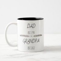 Personalisierter Vater Opa Est Custom Year