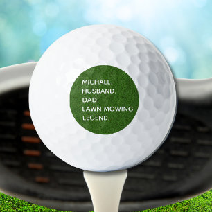 Personalisierter Vater Rasenmäher Golfball