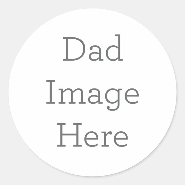 Personalisierter Vater-Sticker Runder Aufkleber (Vorderseite)