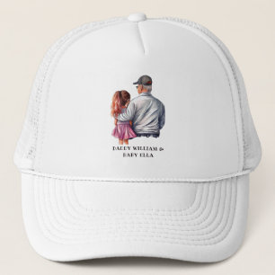 Personalisierter Vater und Tochter Truckerkappe