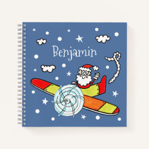 Personalisierter Vater Weihnachts-Weihnachtsmann-F Notizbuch