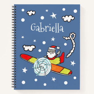 Personalisierter Vater Weihnachts-Weihnachtsmann-F Notizbuch