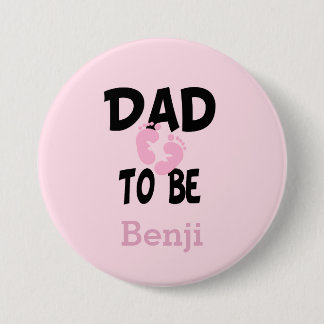 Personalisierter Vater zu sein (Mädchen) Button