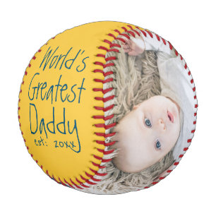 Personalisierter Vatertag Baseball