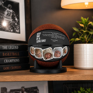 Personalisierter Vatertag Bester Vater mit großem Mini Basketball