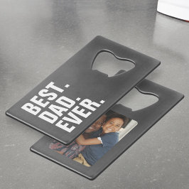 Personalisierter Vatertag Foto Geschenk Bester Vat Geldbeutel Flaschenöffner