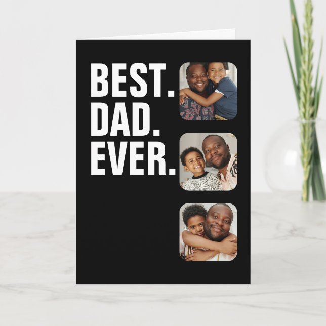 Personalisierter Vatertag Foto Geschenk Bester Vat Karte (Vorderseite)