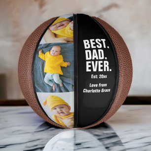Personalisierter Vatertag Foto Geschenk Bester Vat Mini Basketball