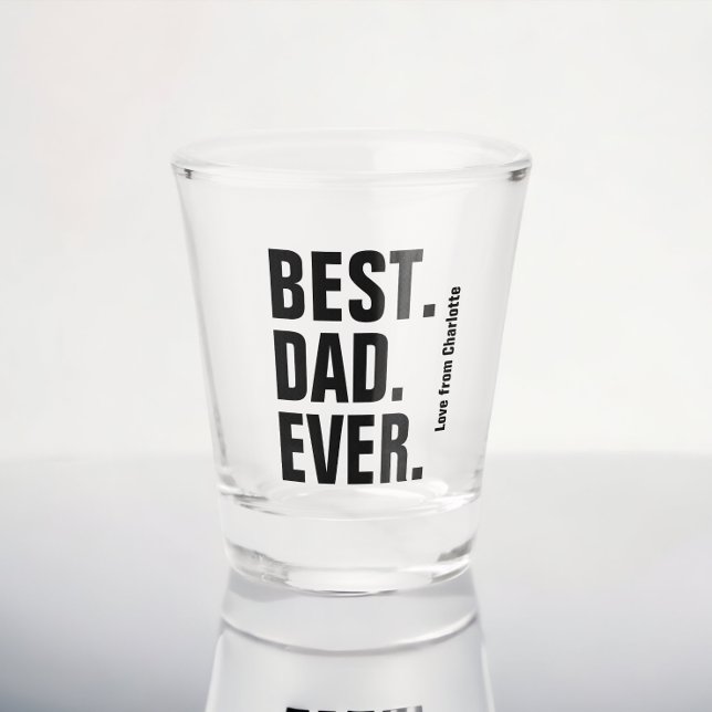 Personalisierter Vatertag Geschenk Bester Vater je Schnapsglas (Von Creator hochgeladen)