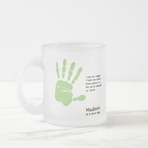 Personalisierter Vatertag Mattglastasse