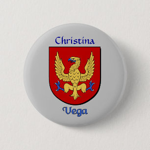 Personalisierter Vega Historischer Schild Button