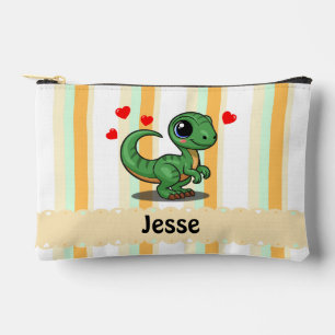 Personalisierter Velociraptor-Dinosaurier-Stiftebe Zubehörtasche