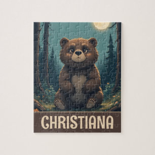 Personalisierter verrückter Braunbär