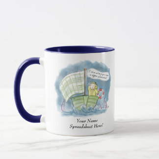 Personalisierter Verteilungsbogen-Held! Tasse