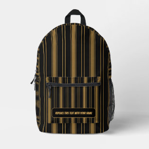 Personalisierter vertikaler Streifenrucksack Bedruckter Rucksack