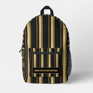 Personalisierter vertikaler Streifenrucksack Bedruckter Rucksack