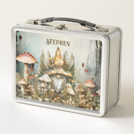 Personalisierter verzauberter Wald Fantasy Metall Brotdose
