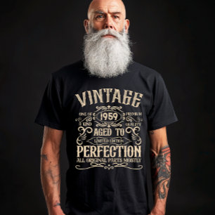 Personalisierter vintage 65. Geburtstag Whiskey-Th T-Shirt