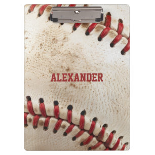 Personalisierter Vintage-Baseball Klemmbrett