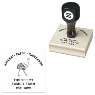 Personalisierter Vintage-Familienbauernhof Gummistempel