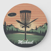 Personalisierter Vintage-Frisbee-Disc-Golf-Korb