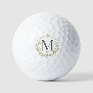 personalisierter vintage Monogramm Golfball