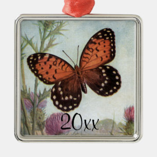 Personalisierter Vintage-Schmetterlings-Schmuck Ornament Aus Metall