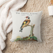 Personalisierter Vintage-Stieglitz-Vogelfamilie